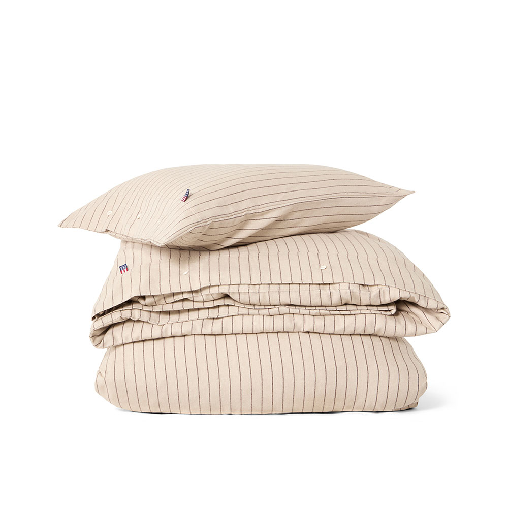 Lexington Pin Striped Cotton Flannel P&aring;slakanset